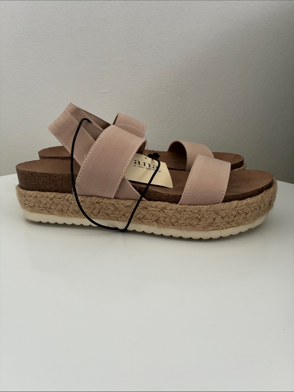 a.n.a Blush Platform Espadrille Sandals